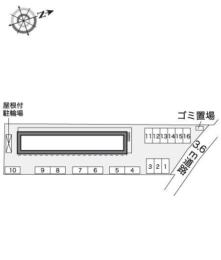 ポートサイドⅢ(32192)の駐車配置図