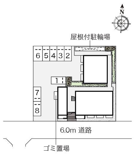 サンモール向原(55328)の駐車配置図