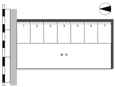 若林町　ＫＷ19　駐車場の駐車配置図