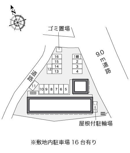ガーデン　ヴィラ(38303)の駐車配置図
