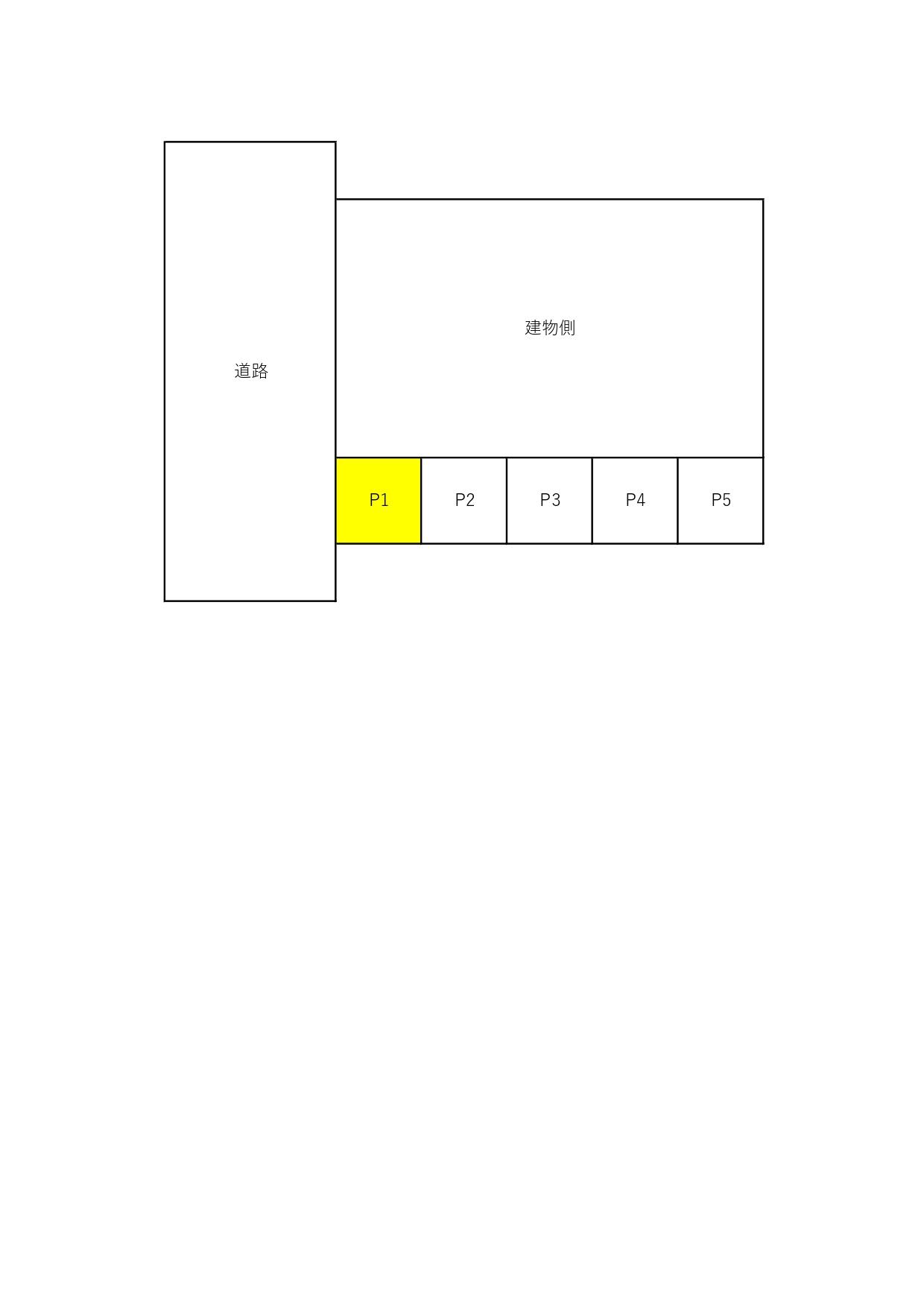 都島高倉町パーキングの駐車配置図