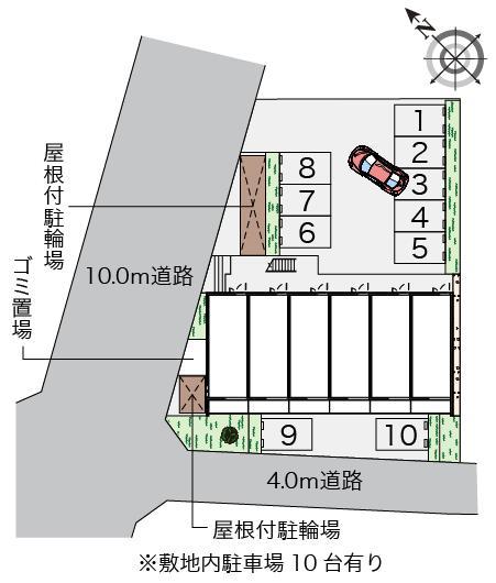 クレイノＴｅｒａ(56200)の駐車配置図