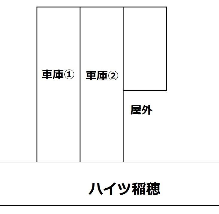 ハイツ稲穂の駐車配置図