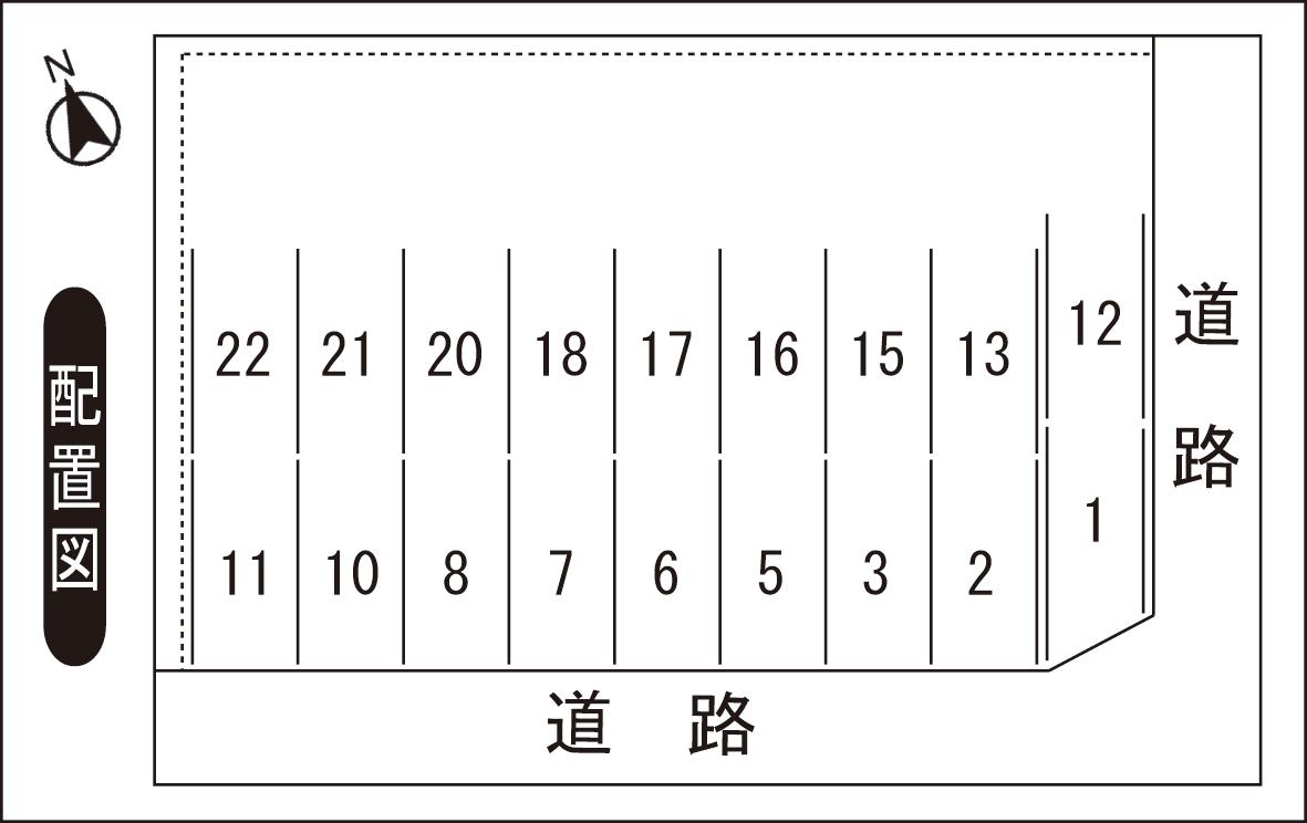 光陽OYパーキングの駐車配置図