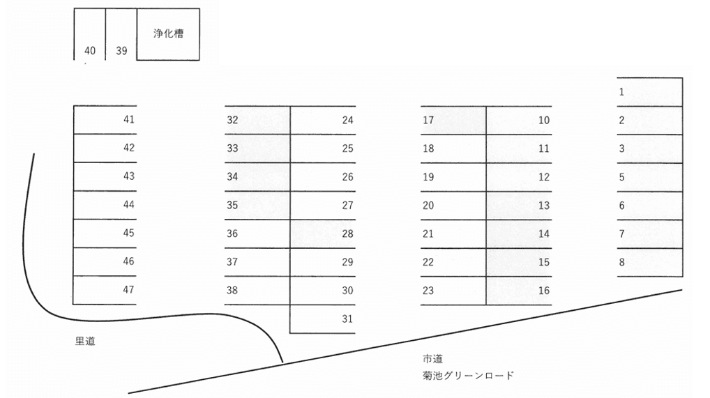 369ビル駐車場の駐車配置図