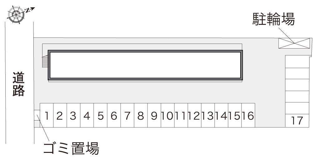 シェルクール　Ⅱ(18769)の駐車配置図