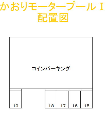 かおりﾓｰﾀｰﾌﾟｰﾙⅠ（１丁目）の駐車配置図