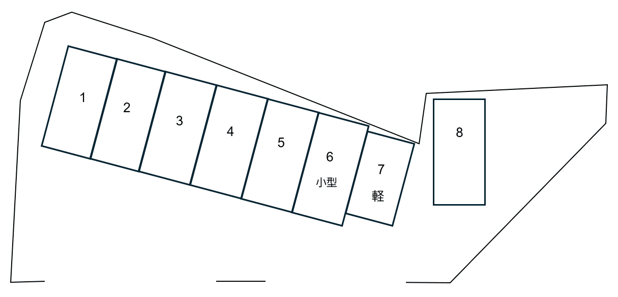 二日市天神駐車場の駐車配置図