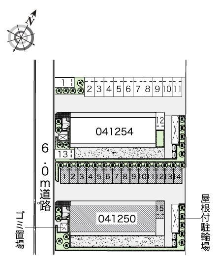 カモミールＡ(41250)の駐車配置図