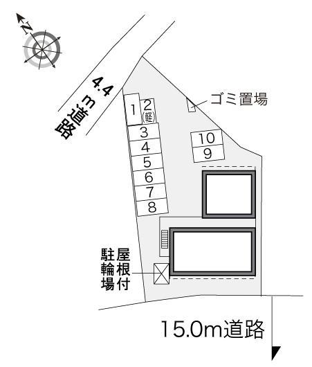 シュライン　フジタ(34794)の駐車配置図