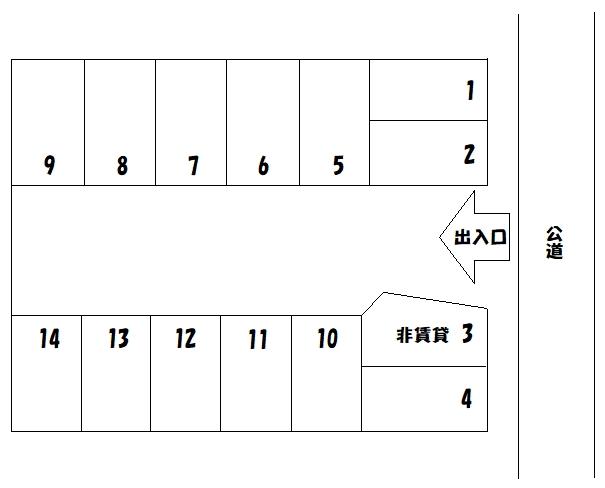 ■小宮第5駐車場の駐車配置図