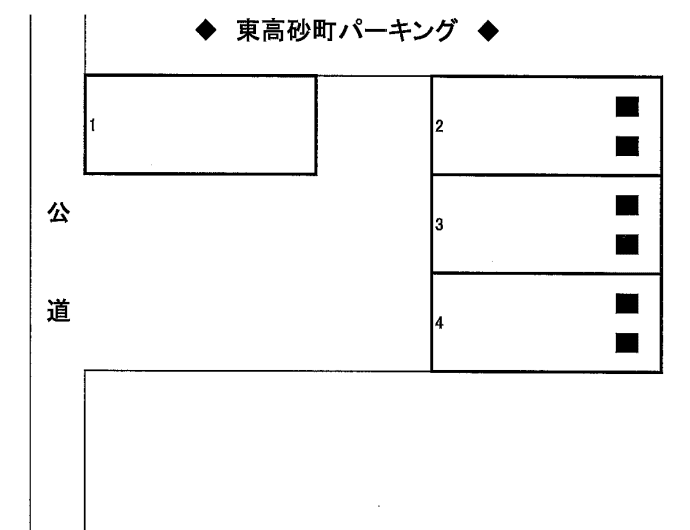 東高砂町パーキングの駐車配置図