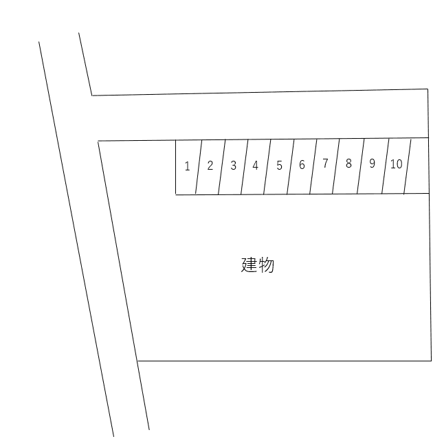 ジムテル麻生パーキングの駐車配置図