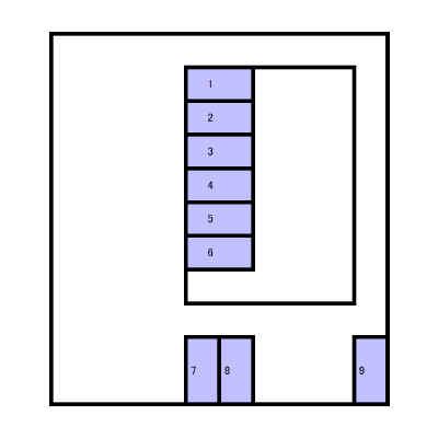 LiAnge東三国の駐車配置図