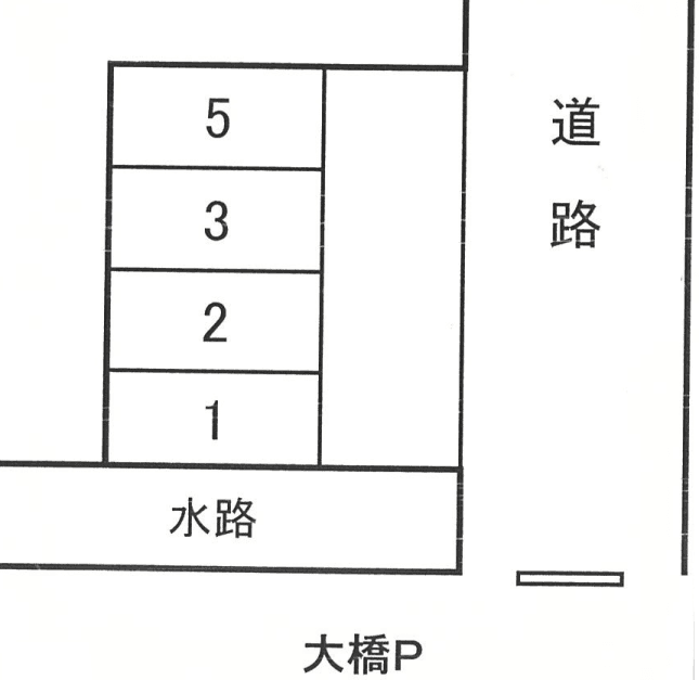 大橋Ｐの駐車配置図