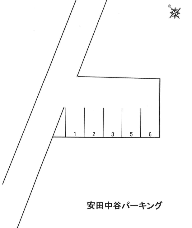 安田中谷パーキングの駐車配置図