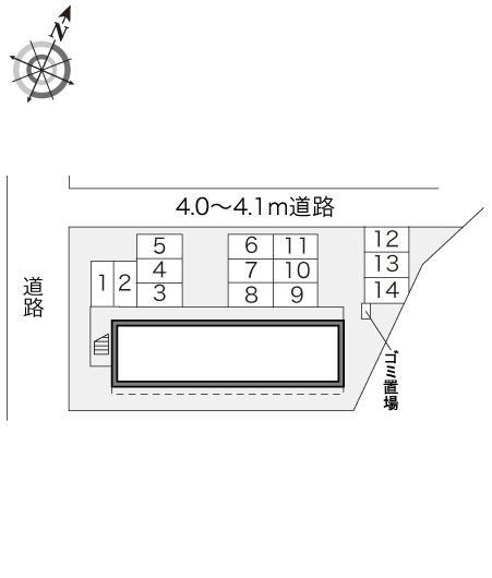 コンフォートＦＵＪＩ(16455)の駐車配置図