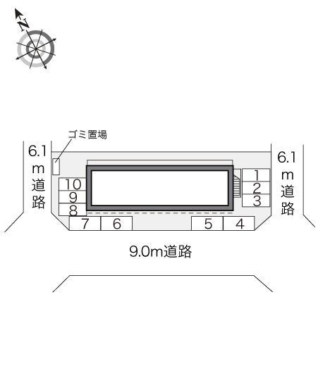 サンハイム福久(20299)の駐車配置図