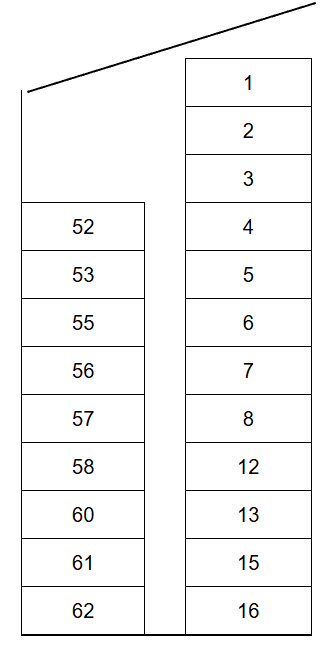 川正第一ガレージの駐車配置図