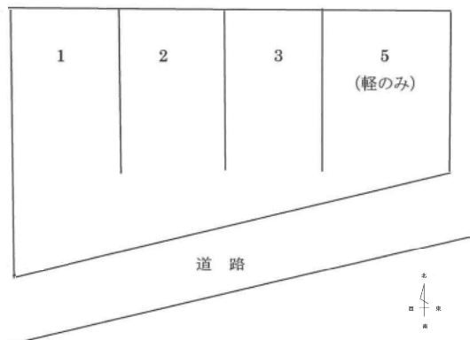 五台山細川Ｐの駐車配置図