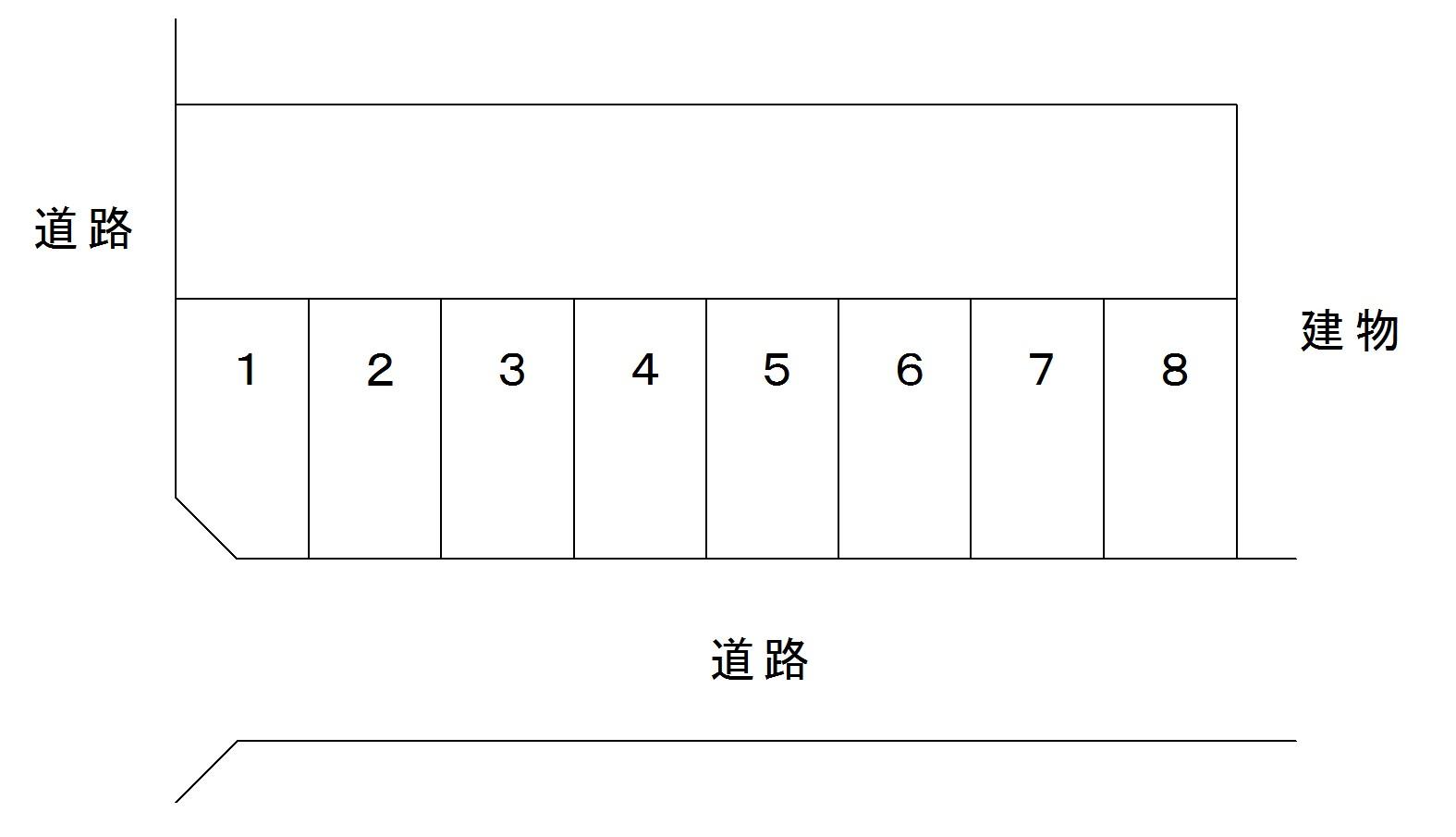 冨澤安一第1駐車場の駐車配置図
