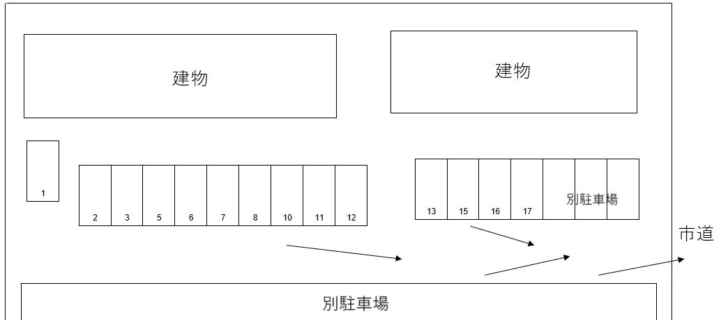 ヴェラ・クレールＡの駐車配置図