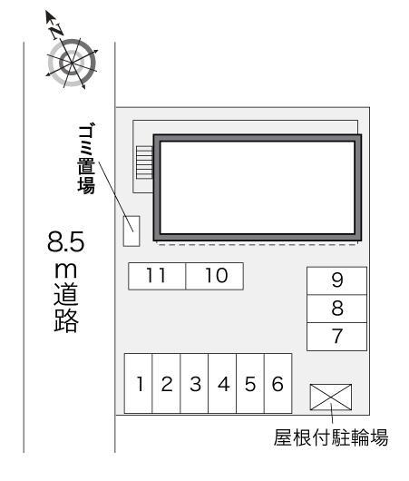 ラディッシュ(24043)の駐車配置図