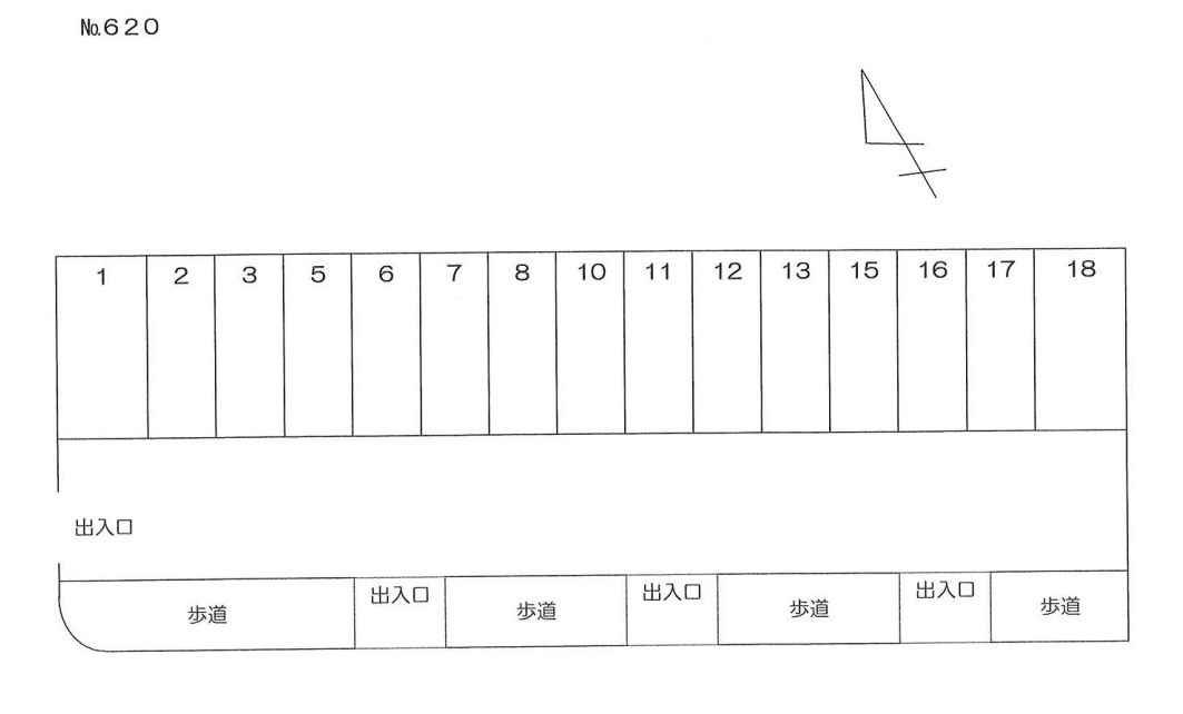 ６２０の駐車配置図