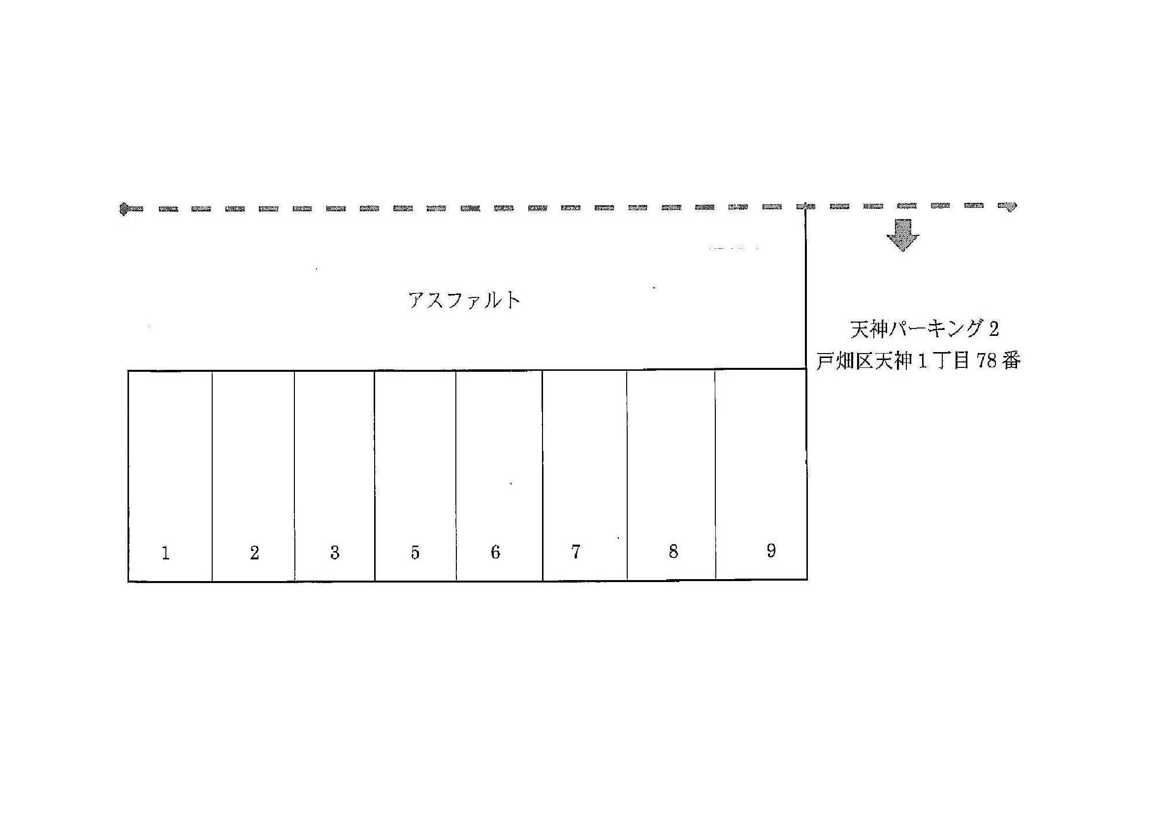 天神パーキング2の駐車配置図