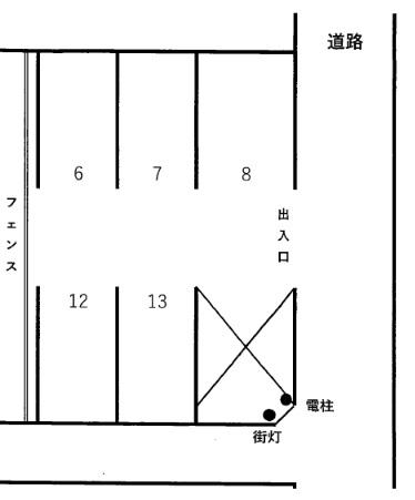 北区-4の駐車配置図
