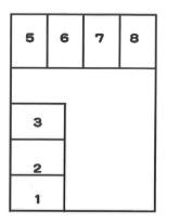 パーキング　キシの駐車配置図