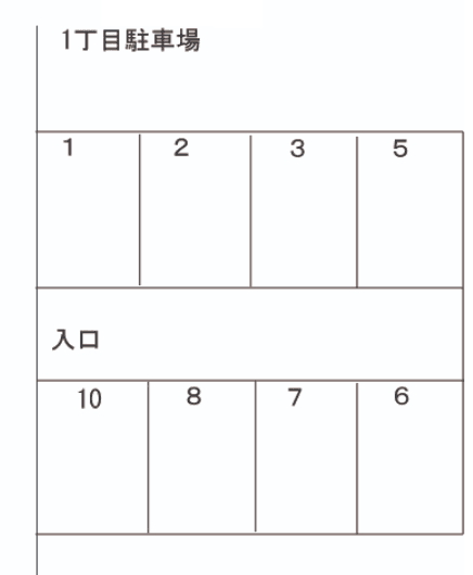 1丁目駐車場の駐車配置図