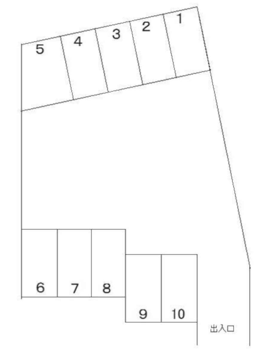 宮上町4丁目Fパークの駐車配置図