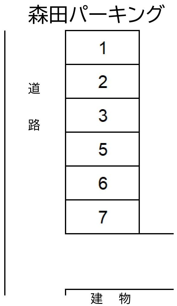 森田パーキングの駐車配置図