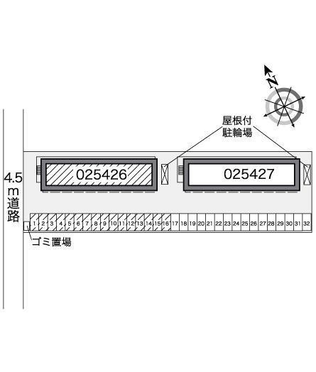 ミュニＡ(25426)の駐車配置図
