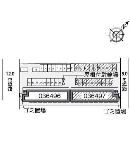 さくらｃ(36497)の駐車配置図
