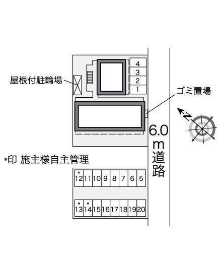 麦の穂(37814)の駐車配置図