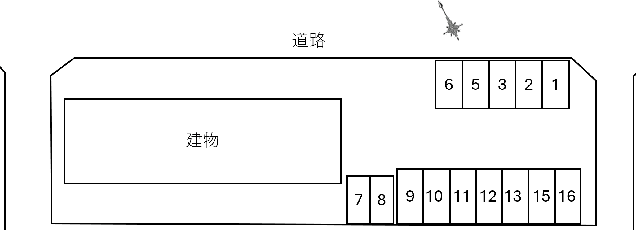 Ｆｕｌｌ　Ｂｌｏｏｍの駐車配置図