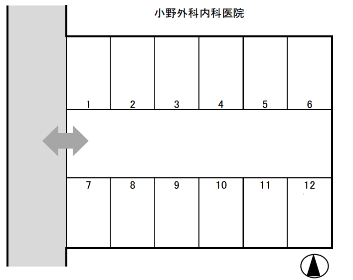茶屋町三木駐車場の駐車配置図