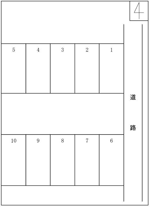 石塚駐車場の駐車配置図
