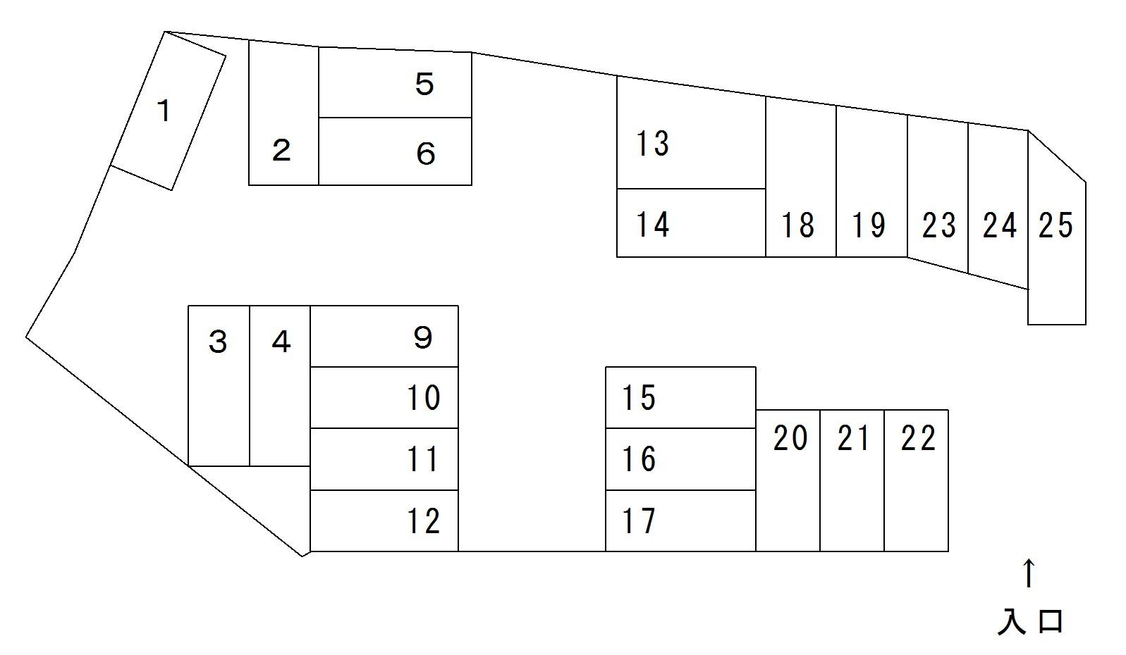 ＡＯパーキングの駐車配置図