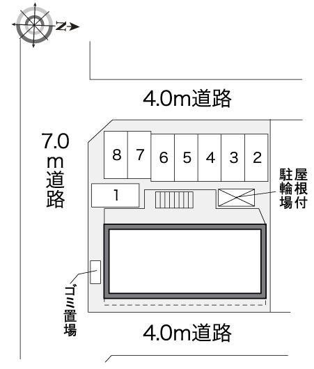 セリエＡ(32493)の駐車配置図