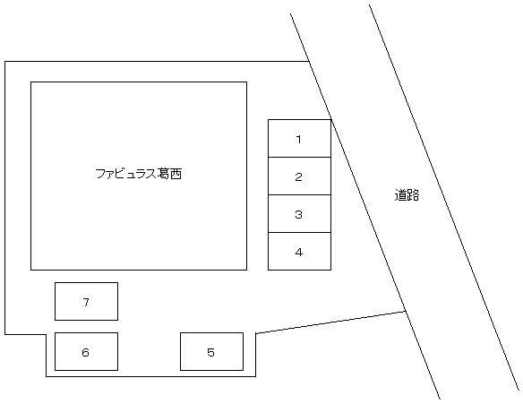 ファビュラス葛西駐車場の駐車配置図