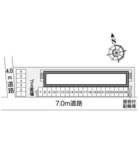 はぴねす(25998)の駐車配置図