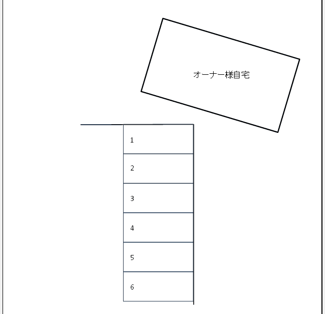 カレッジサイド駐車場の駐車配置図