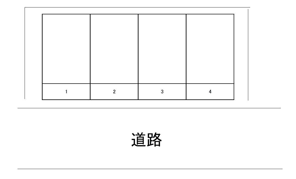 シティハイム内村駐車場の駐車配置図