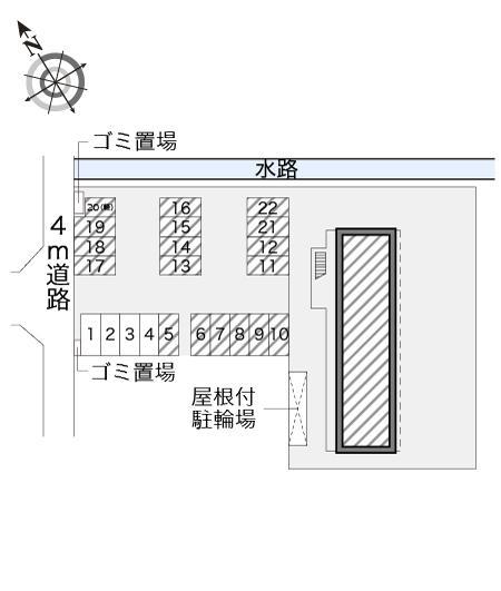 セントラル山口Ⅱ(15319)の駐車配置図