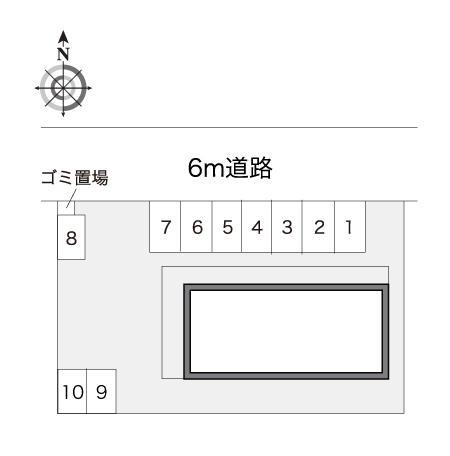 大里(13170)の駐車配置図