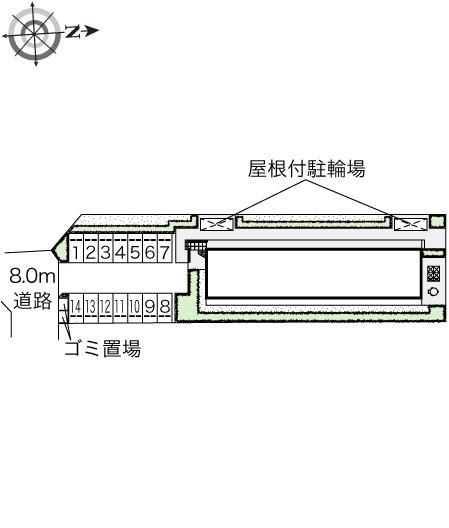 りんぶんⅢ(48107)の駐車配置図