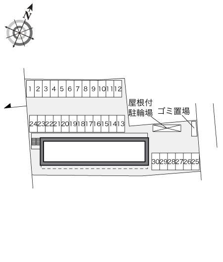 ＣＲＥＳＴ(32868)の駐車配置図